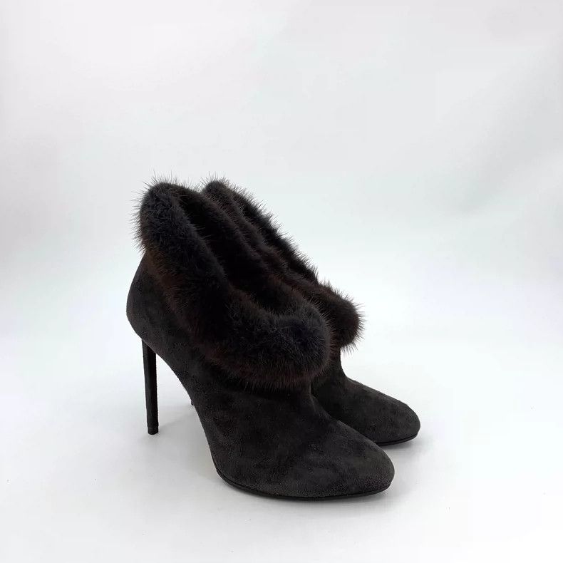 Dior Christian Dior Brown Suede High Heels Size US 7 / IT 37 - 2 Thumbnail