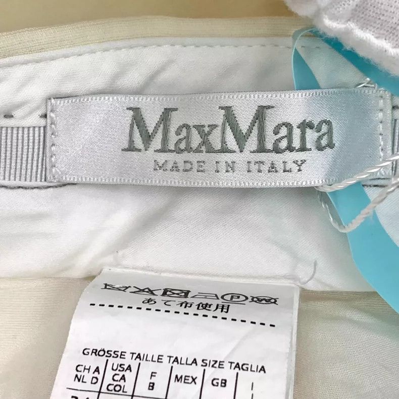 Max Mara Maxmara Cream Wide Leg Casual Trousers Size 38" / US 16 / IT 52 - 6 Thumbnail