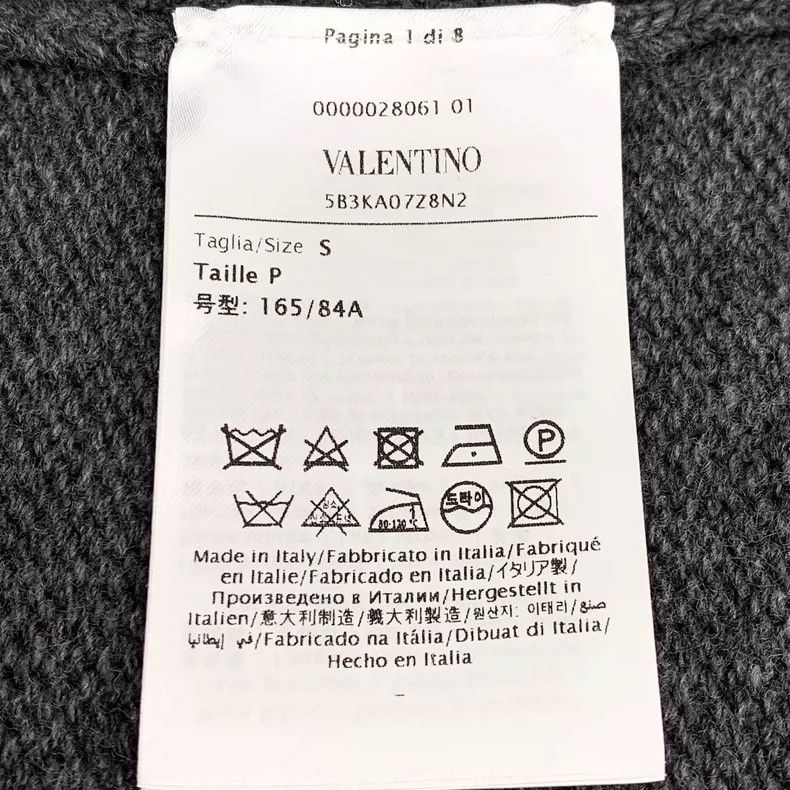 Valentino Valentino Black Gray Knit Cardigan Sweater Size S / US 4 / IT 40 - 6 Thumbnail