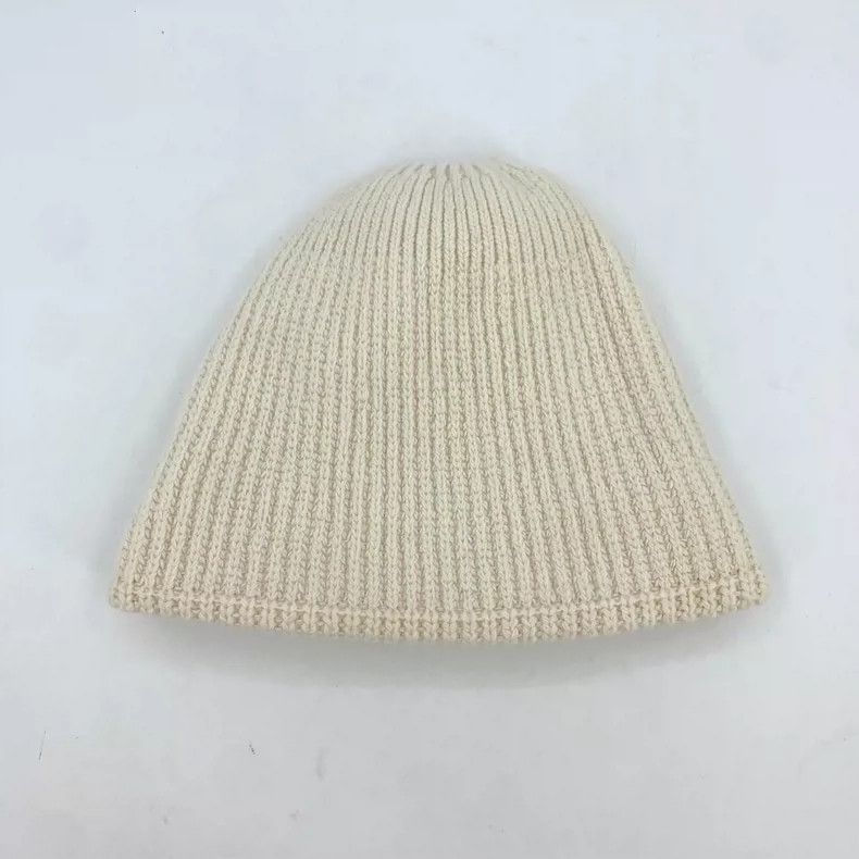 Prada Prada Beige Wool Knitted Beanie Hat Size ONE SIZE - 3 Thumbnail