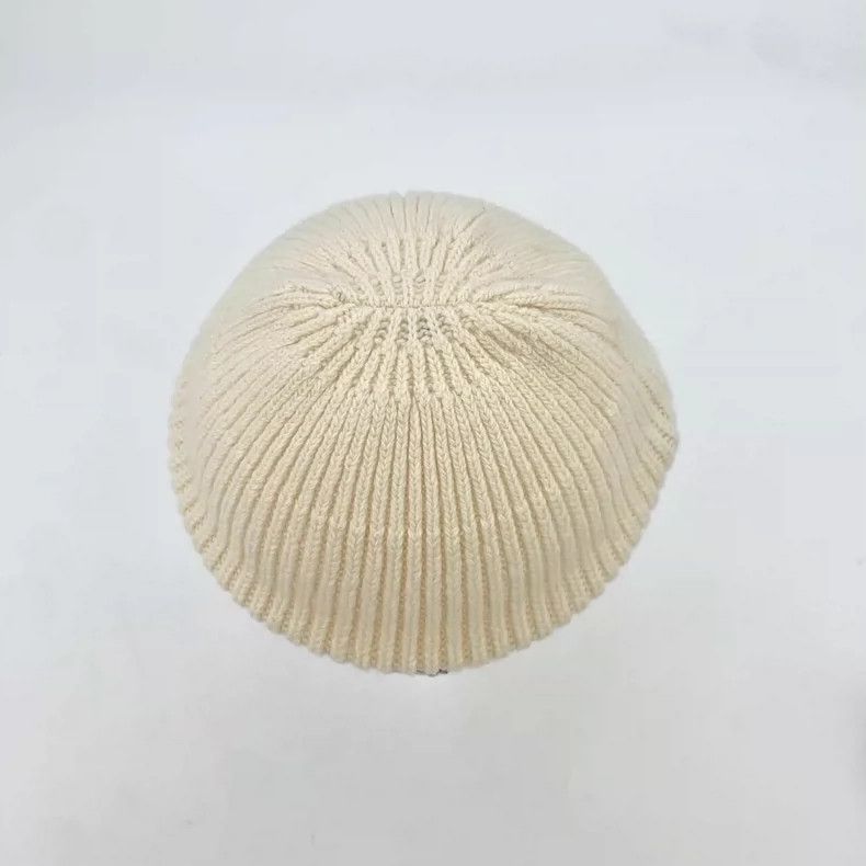 Prada Prada Beige Wool Knitted Beanie Hat Size ONE SIZE - 4 Thumbnail