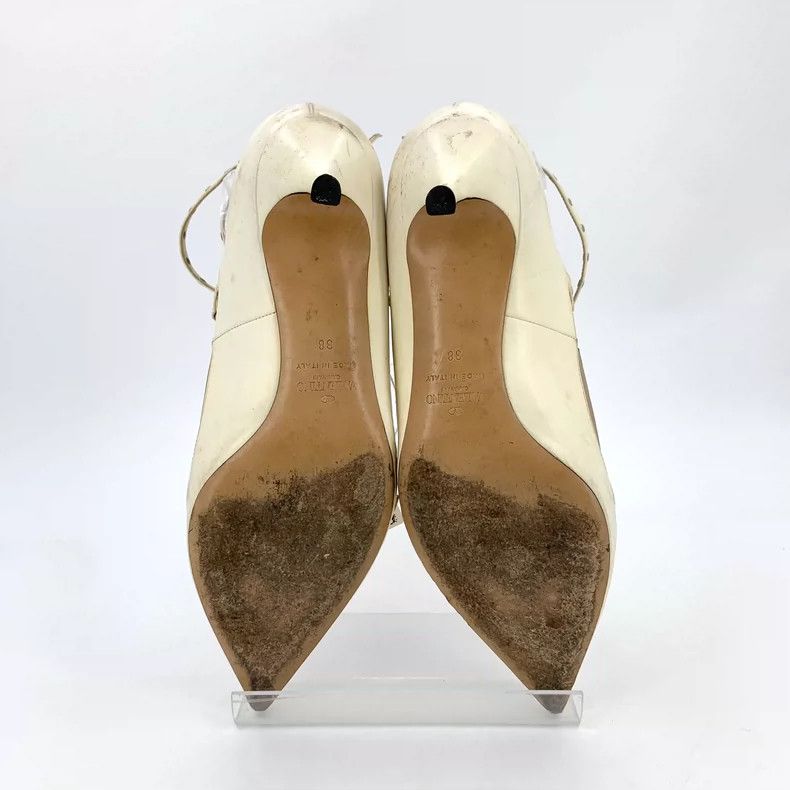 Valentino Valentino Beige Strappy High Heel Shoes Size US 7 / IT 37 - 5 Thumbnail