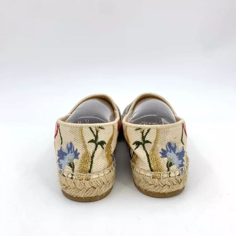 Dior Christian Dior Beige Floral Slip-On Fisherman Shoes Size US 6 / IT 36 - 4 Thumbnail