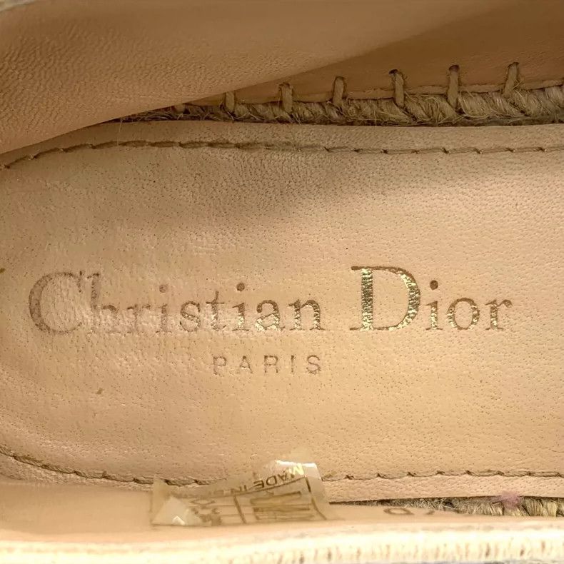 Dior Christian Dior Beige Floral Slip-On Fisherman Shoes Size US 6 / IT 36 - 7 Thumbnail