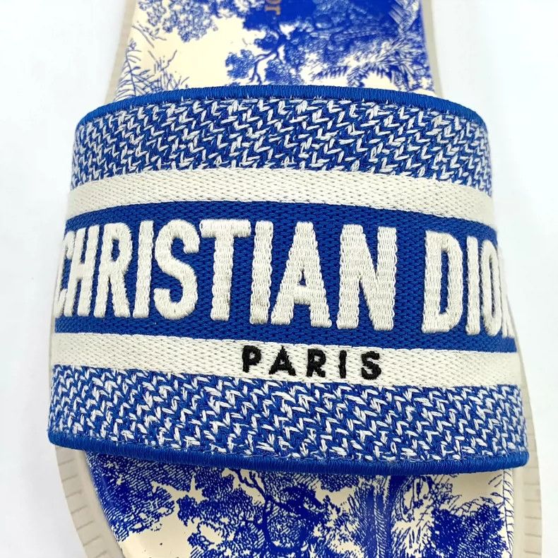 Dior Christian Dior Blue Logo Casual Slippers Size US 6 / IT 36 - 6 Thumbnail