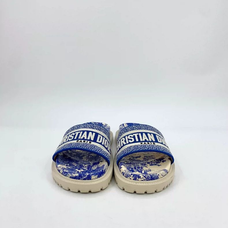 Dior Christian Dior Blue Logo Casual Slippers Size US 6 / IT 36 - 3 Thumbnail