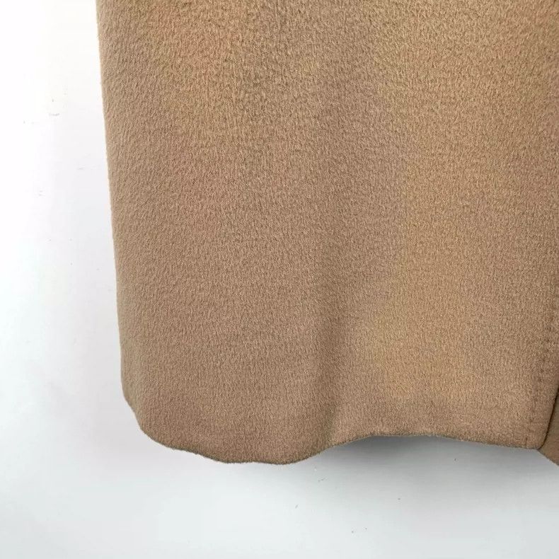 Max Mara Maxmara Brown Wool Double-Breasted Coat Size XXS / US 00 / IT 34 - 5 Thumbnail