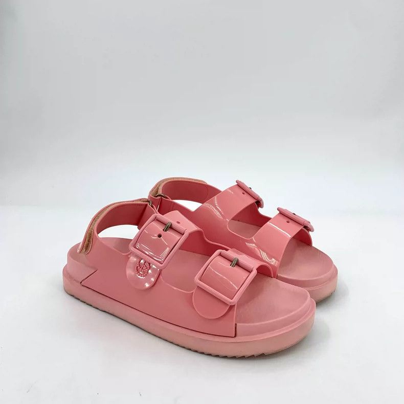 Gucci Pink Leather Double G Round Sandals Size US 7 / IT 37 - 2 Thumbnail