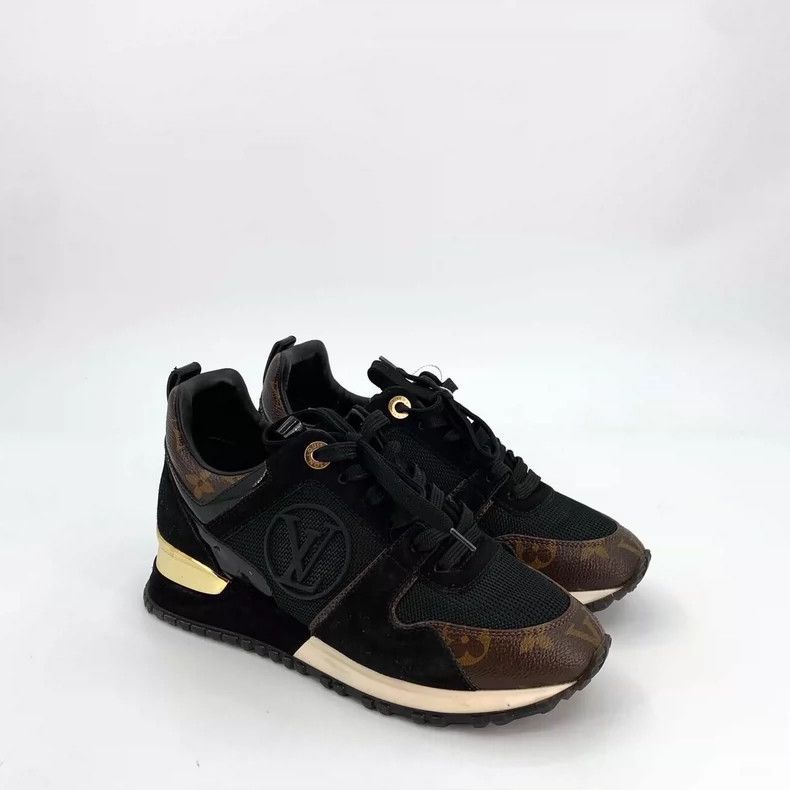 Louis Vuitton Louis Vuitton Run Away Black Sneakers Size US 4 / IT 34 - 2 Thumbnail