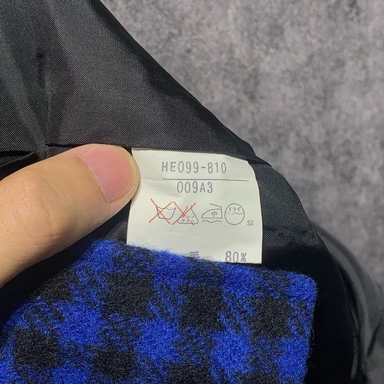 Yves Saint Laurent Blue Checkered Skirt Size M by YSL Size 23" - 3 Thumbnail