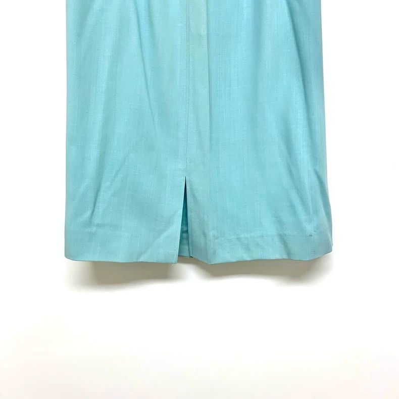 Yves Saint Laurent YSL Lake Blue Short Skirt Size M Size 22" - 6 Thumbnail