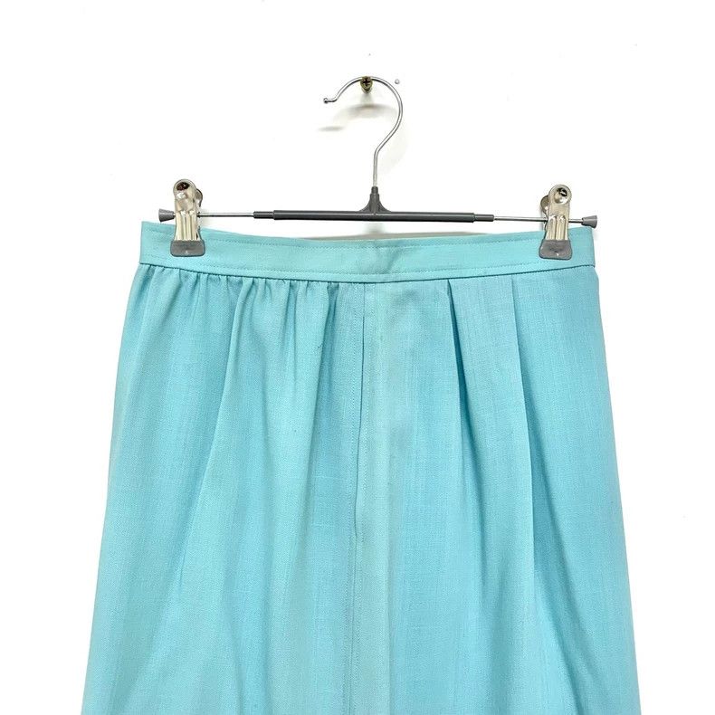 Yves Saint Laurent YSL Lake Blue Short Skirt Size M Size 22" - 5 Thumbnail