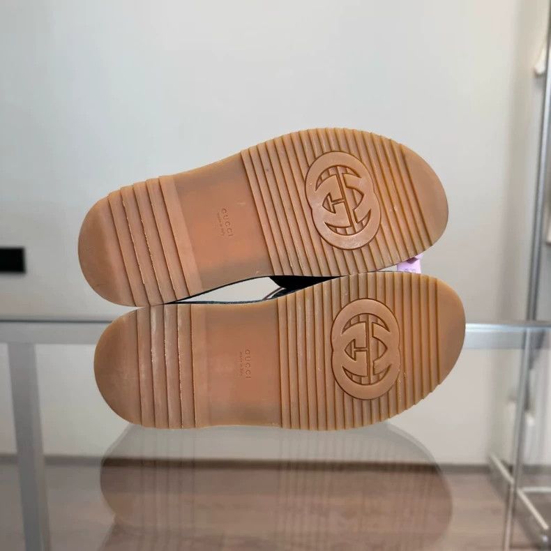 Gucci Gucci Denim Thick-Soled Slide Sandals Size US 6 / IT 36 - 7 Thumbnail