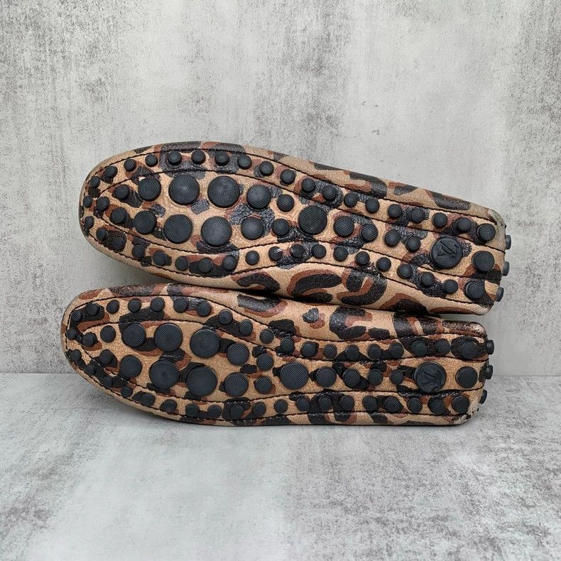 Louis Vuitton Leopard Print Loafers Shoes Size 37.5 Size US 7 / IT 37 - 6 Thumbnail