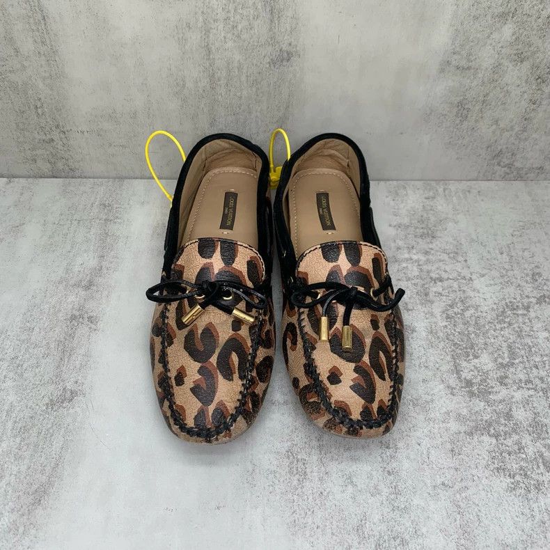 Louis Vuitton Leopard Print Loafers Shoes Size 37.5 Size US 7 / IT 37 - 7 Thumbnail