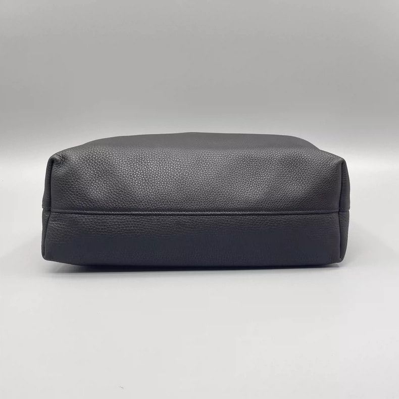 Prada Prada Black Leather Tote Bag with Strap Size ONE SIZE - 3 Thumbnail