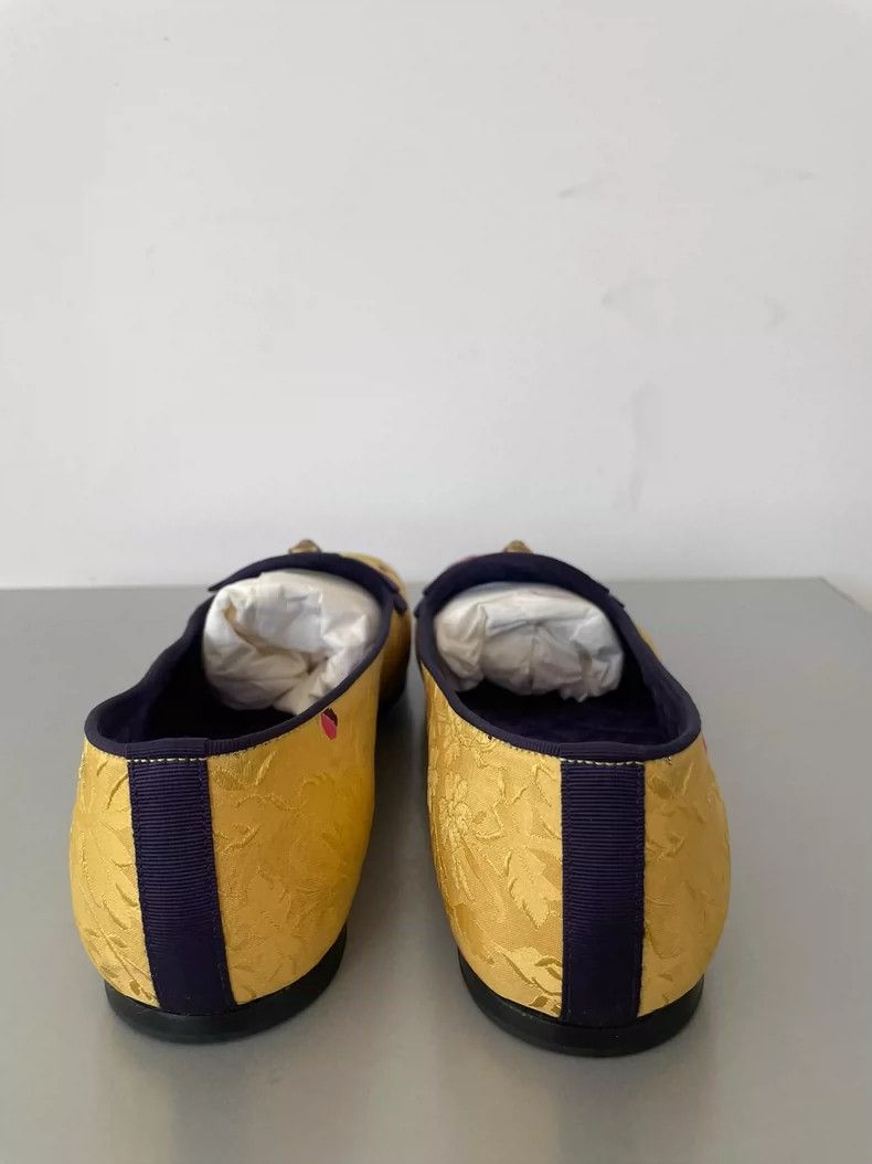 Gucci Gucci Men's Floral Loafers with Tiger Decoration Size US 6 / IT 36 - 7 Thumbnail