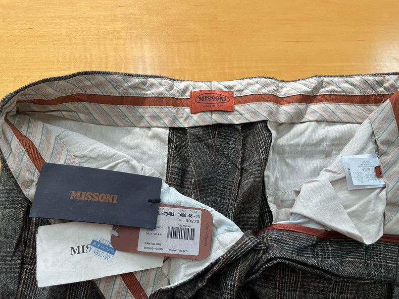 Missoni Missoni Men's Plaid Trousers Size 48 Size US 44 / EU 60 - 8 Thumbnail