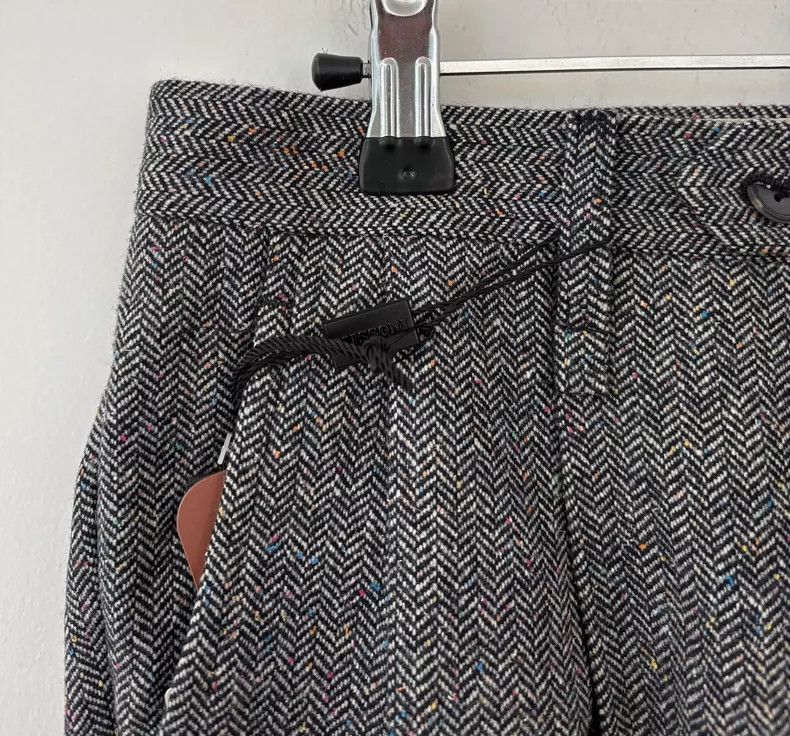 Missoni Missoni Gray Houndstooth Wool Trousers Size 42" / US 20 - 4 Thumbnail