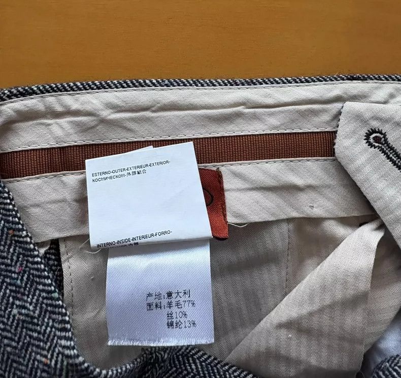 Missoni Missoni Gray Houndstooth Wool Trousers Size 42" / US 20 - 6 Thumbnail