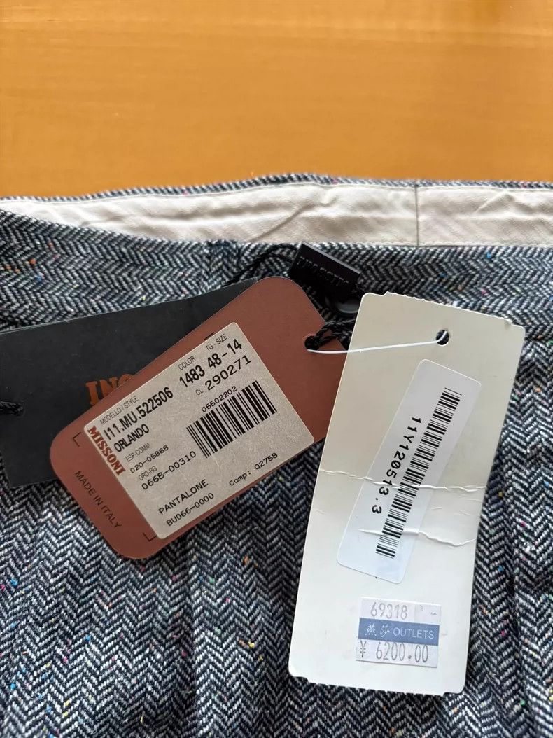 Missoni Missoni Gray Houndstooth Wool Trousers Size 42" / US 20 - 5 Thumbnail