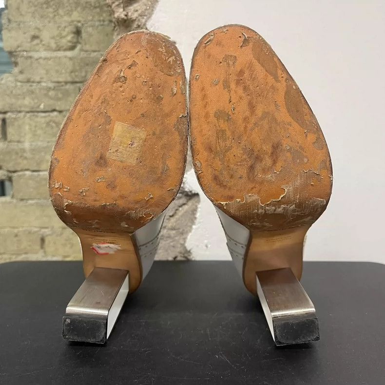 Hermes Hermes High Heels with Clear Block Heels Size US 7 / IT 37 - 7 Thumbnail