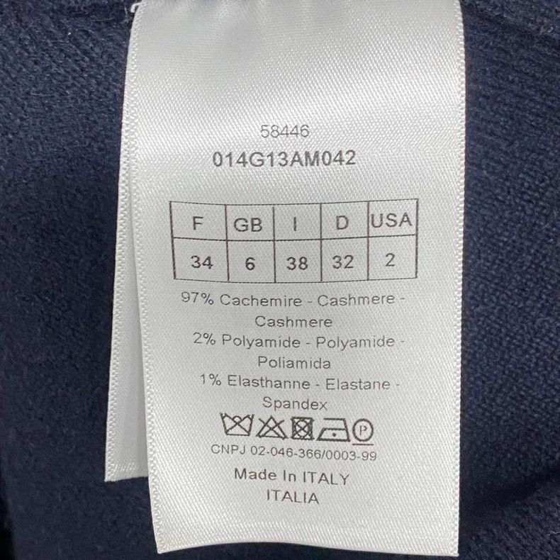 Dior Zip-Up Cashmere Hoodie with Logo Size S / US 4 / IT 40 - 5 Thumbnail
