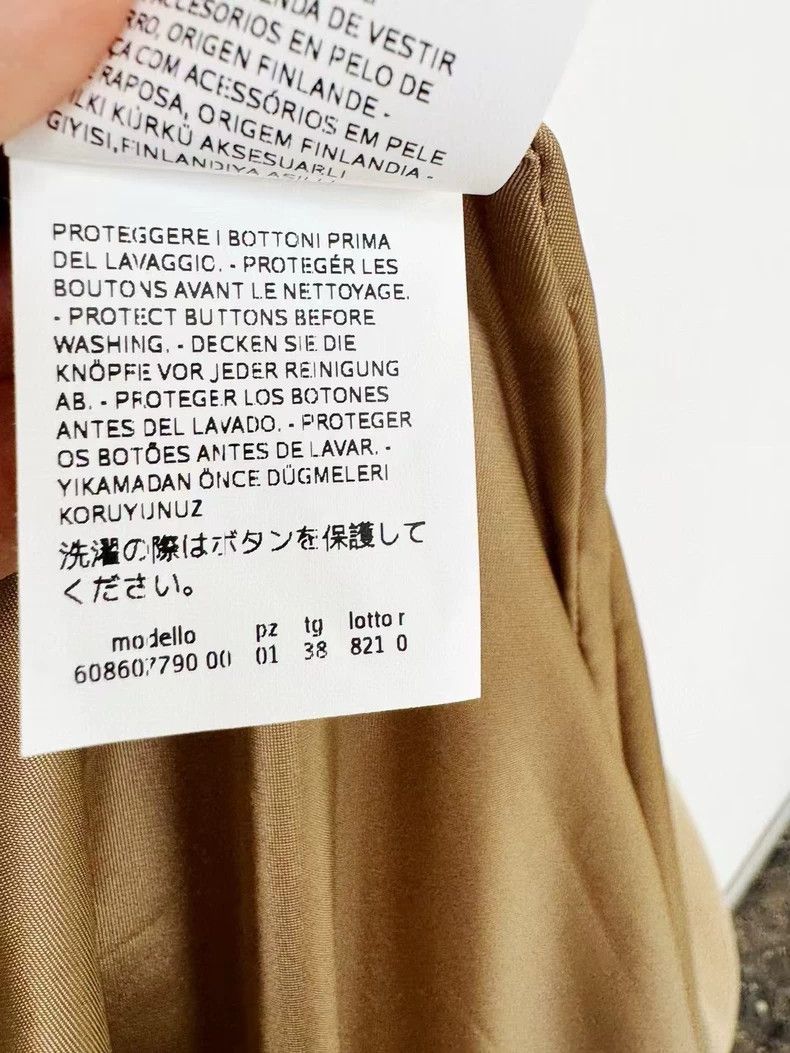 Max Mara Maxmara Wool Coat with Fur Sleeves Size XS / US 0-2 / IT 36-38 - 5 Thumbnail