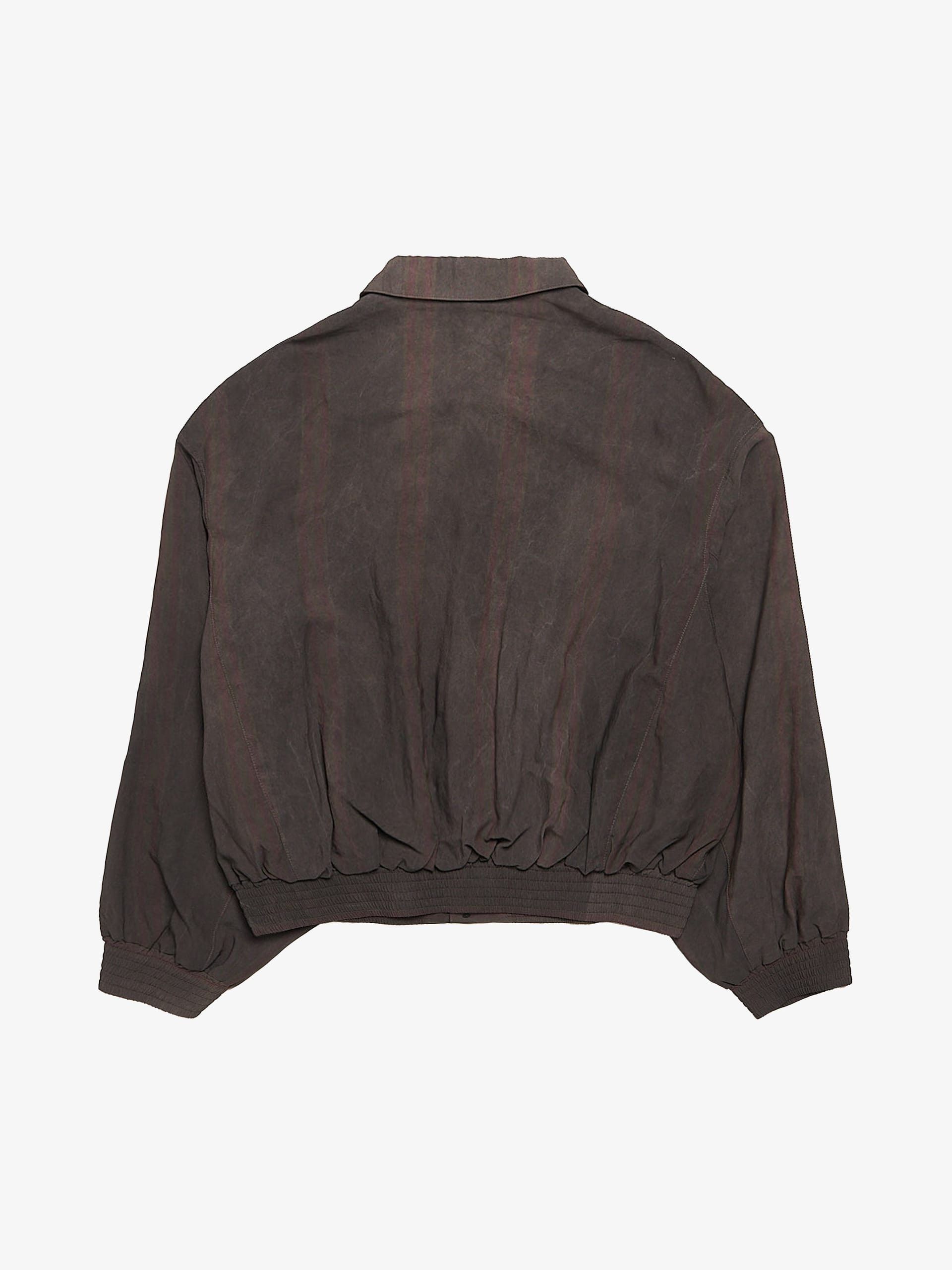 Ziggy Chen Brown Striped Viscose Blend Jacket Size US L / EU 52-54 / 3 - 2 Thumbnail