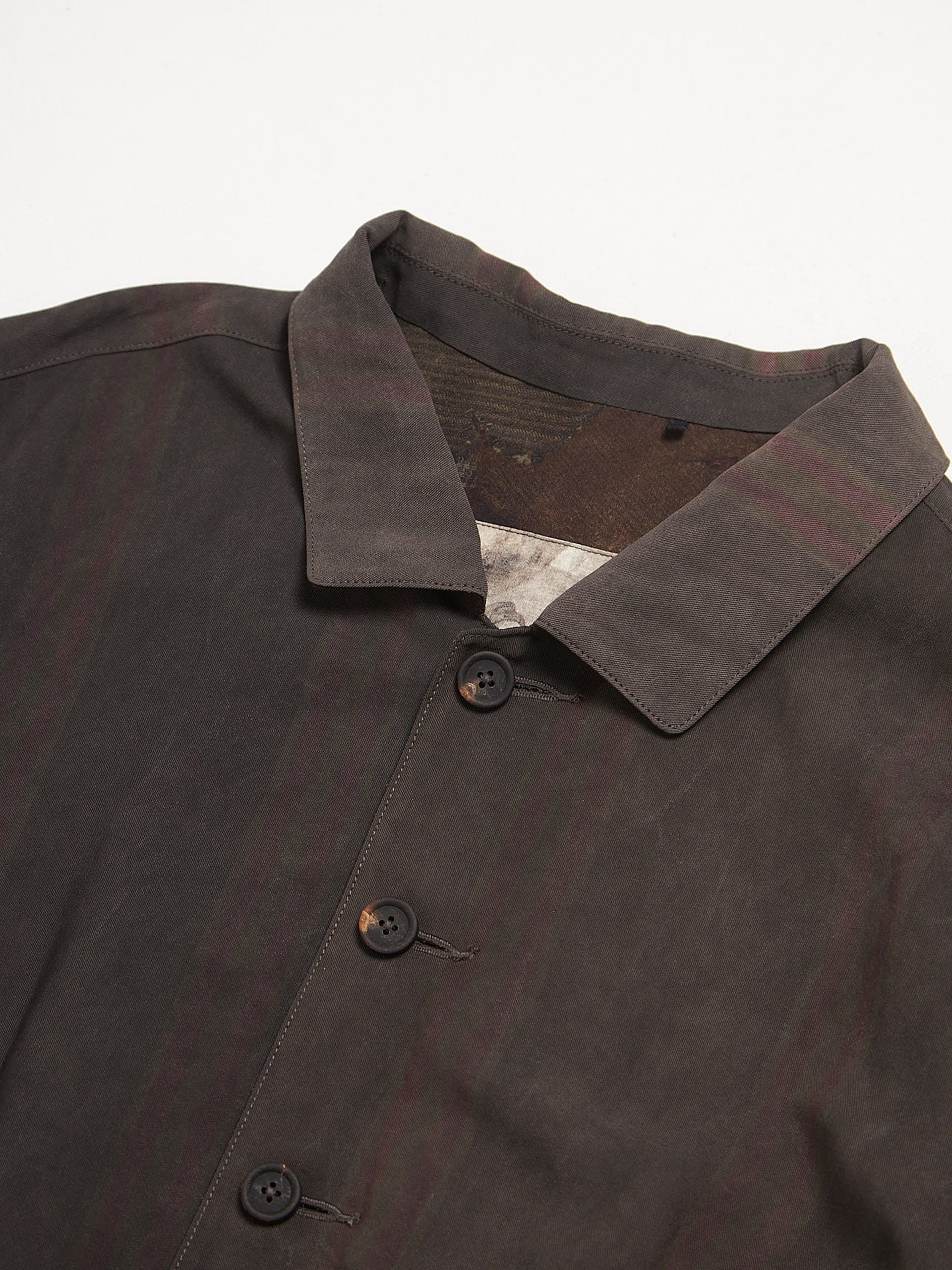 Ziggy Chen Brown Striped Viscose Blend Jacket Size US L / EU 52-54 / 3 - 3 Thumbnail