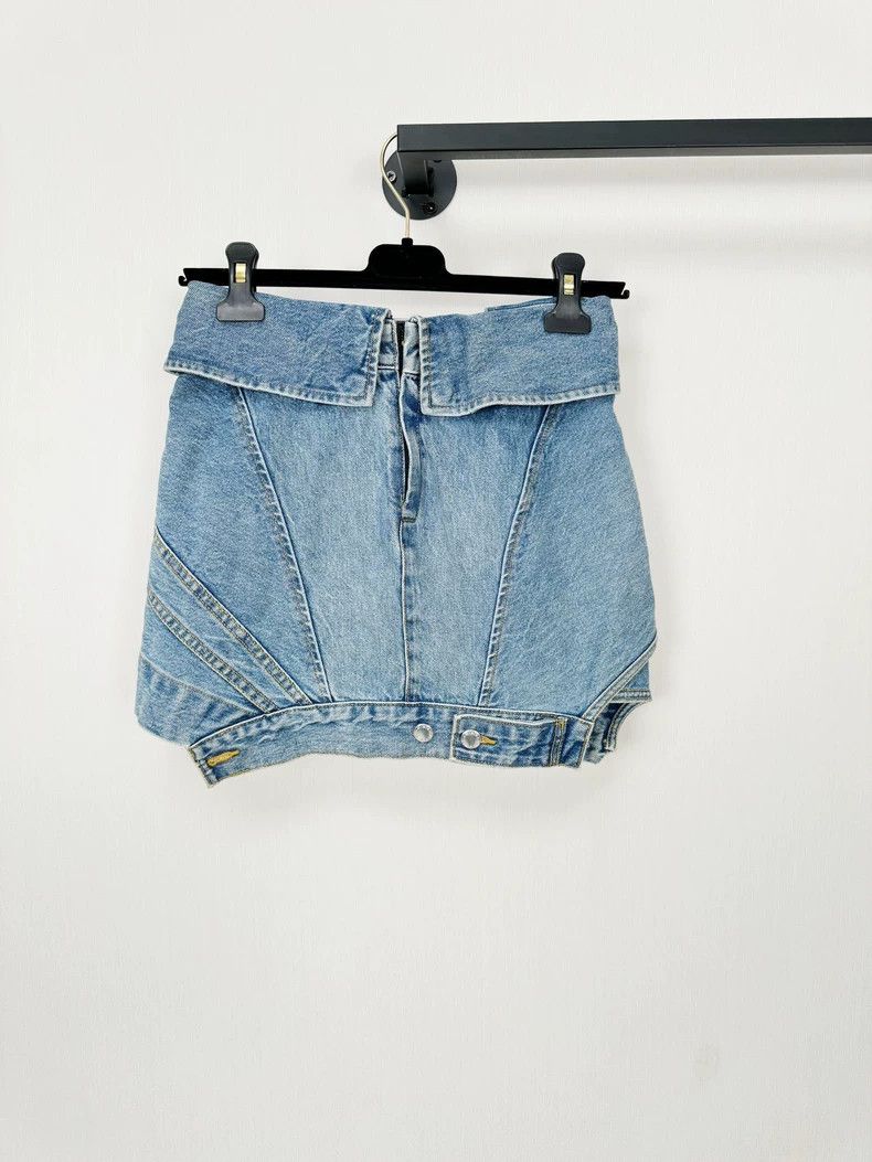 Alexander Wang Alexander Wang Denim Mini Skirt Size 24 Size 24" / US 00 / IT 34 - 6 Thumbnail