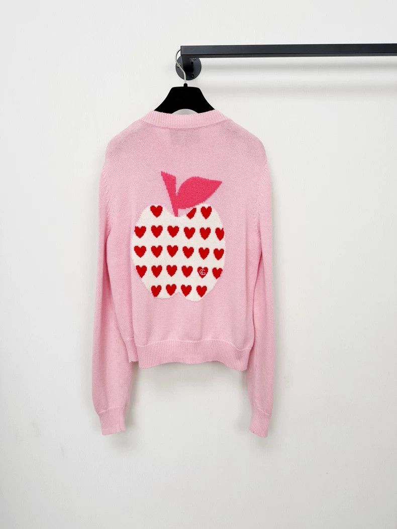 Gucci Gucci Wool Cardigan with Heart Design Size XL / US 12-14 / IT 48-50 - 6 Thumbnail