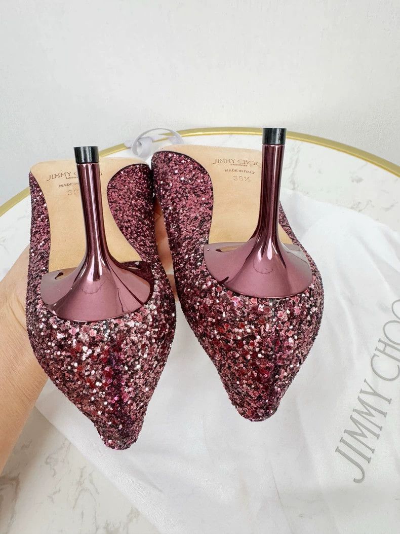 Jimmy Choo Jimmy Choo Glitter High Heels Size 36.5 Size US 6 / IT 36 - 6 Thumbnail