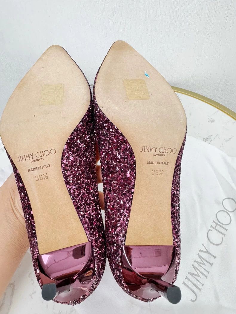 Jimmy Choo Jimmy Choo Glitter High Heels Size 36.5 Size US 6 / IT 36 - 7 Thumbnail