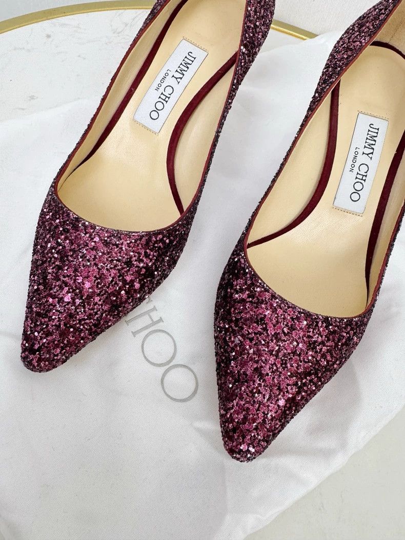Jimmy Choo Jimmy Choo Glitter High Heels Size 36.5 Size US 6 / IT 36 - 2 Thumbnail
