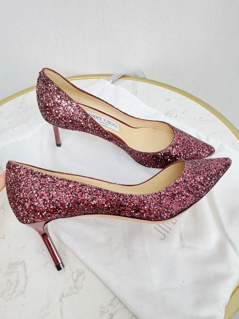 Jimmy Choo Jimmy Choo Glitter High Heels Size 36.5 Size US 6 / IT 36 - 4 Thumbnail