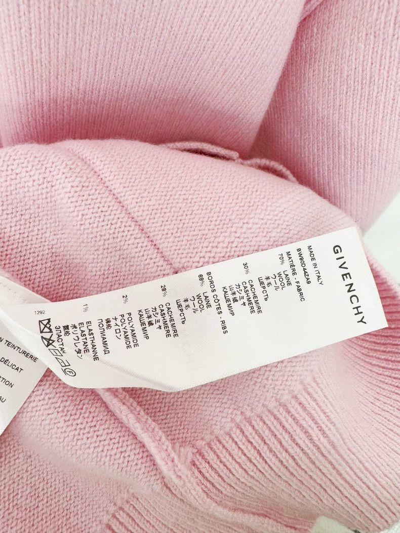 Givenchy Pink Cardigan with Metal Studs