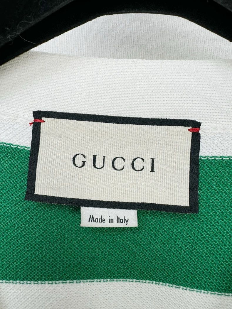 Gucci Gucci Green and White Striped Cardigan Size XS / US 0-2 / IT 36-38 - 2 Thumbnail