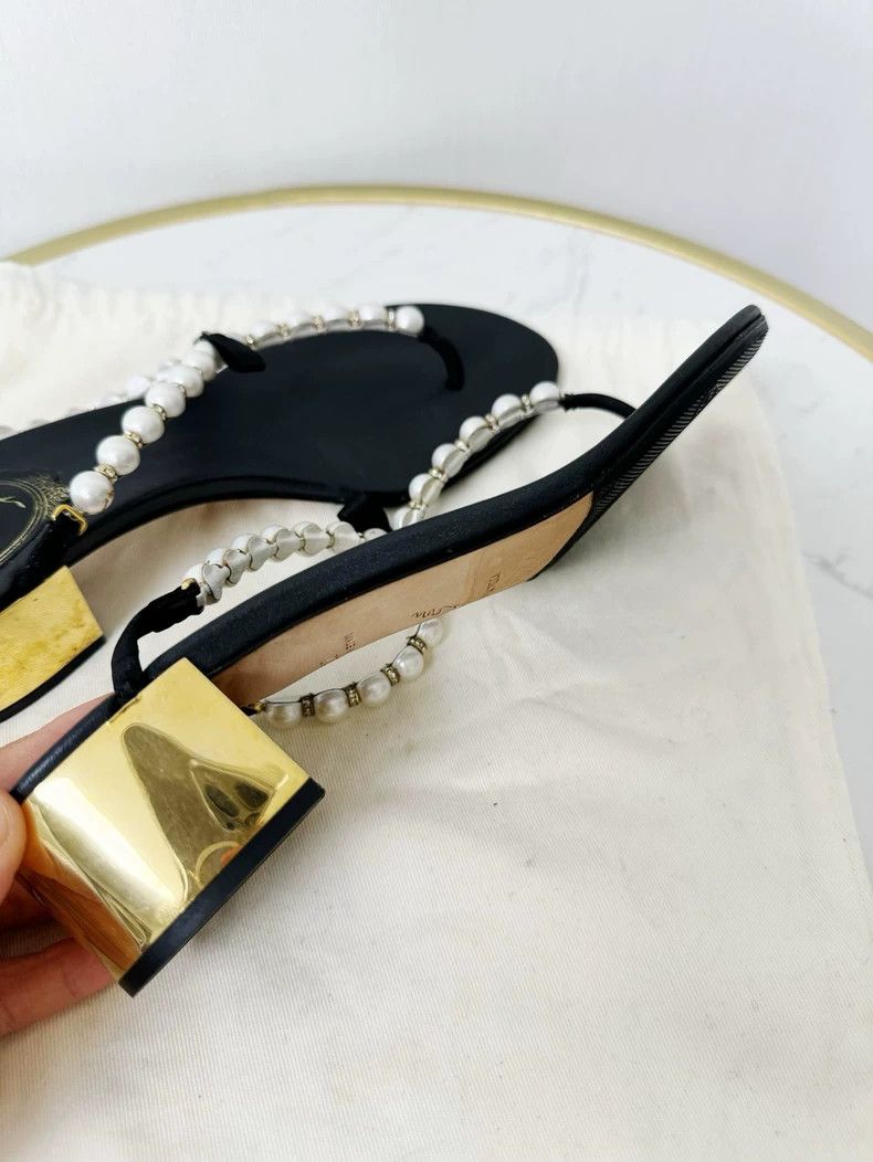 Jimmy Choo Rene Caovilla Pearl Sandals Size 37 Size US 7 / IT 37 - 4 Thumbnail