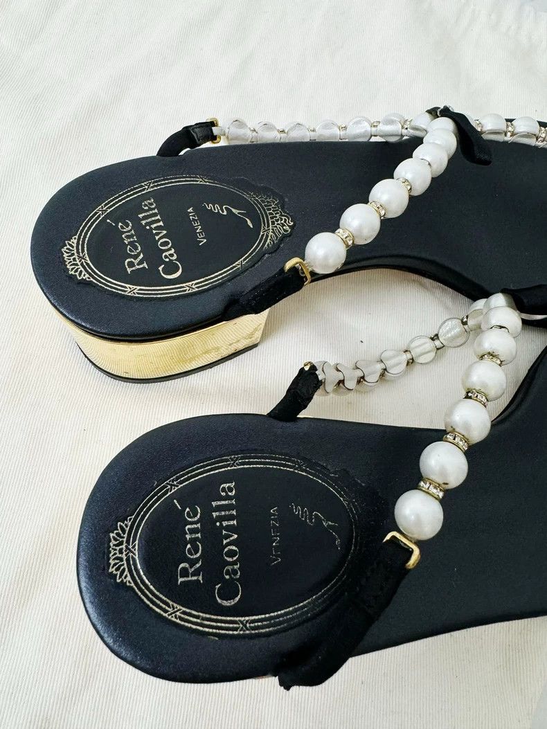 Jimmy Choo Rene Caovilla Pearl Sandals Size 37 Size US 7 / IT 37 - 3 Thumbnail