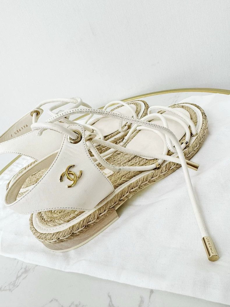 Chanel Chanel Sandals Size 38 Genuine Two-Worn Size US 7 / IT 37 - 3 Thumbnail
