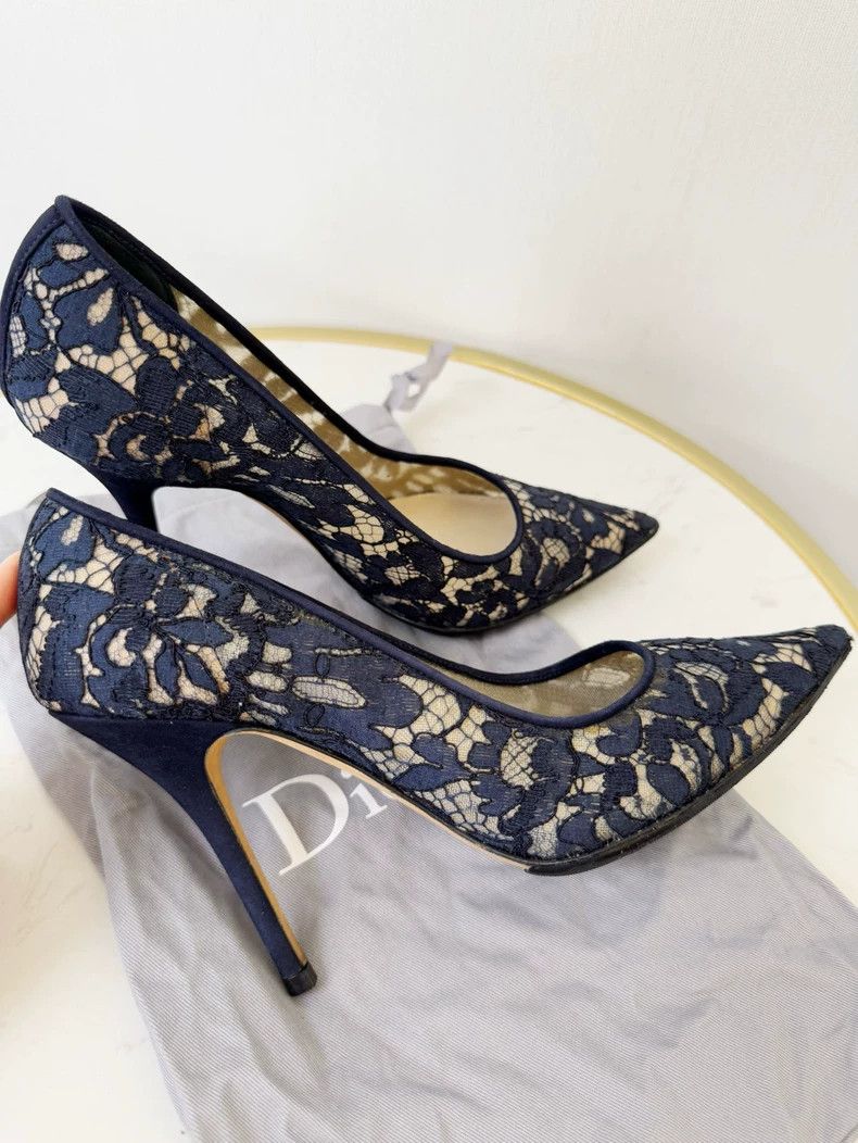 Dior Dior Lace High Heels Size 37 Size US 7 / IT 37 - 3 Thumbnail