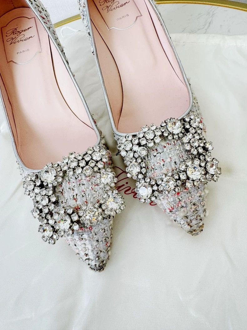 Roger Vivier Water Diamond Weave Shoes