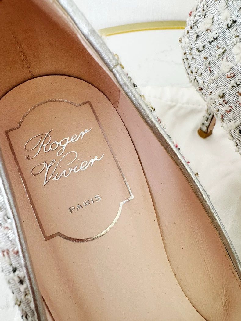 Roger Vivier Water Diamond Weave Shoes