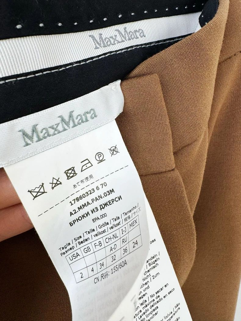Max Mara Maxmara Brown Pants Size 32 Size 32" / US 10 / IT 46 - 2 Thumbnail