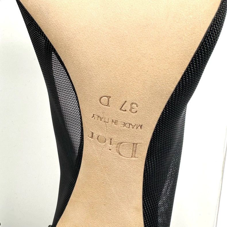 Dior Dior Black High Heels with Rhinestones Size US 6 / IT 36 - 7 Thumbnail