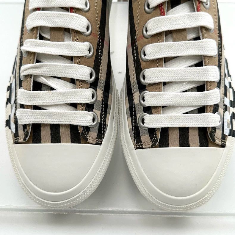 Burberry Burberry Classic Check Pattern Sneakers Size US 6 / IT 36 - 5 Thumbnail