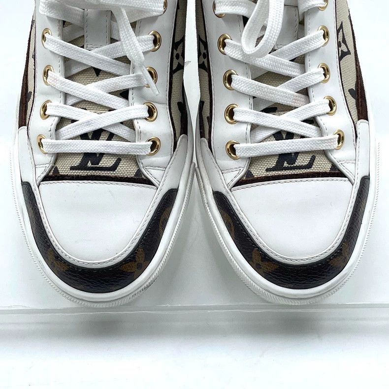 Louis Vuitton Louis Vuitton Low-Top Sneakers in Beige Size US 6 / IT 36 - 4 Thumbnail