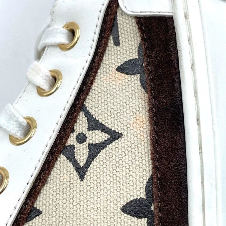 Louis Vuitton Louis Vuitton Low-Top Sneakers in Beige Size US 6 / IT 36 - 7 Thumbnail