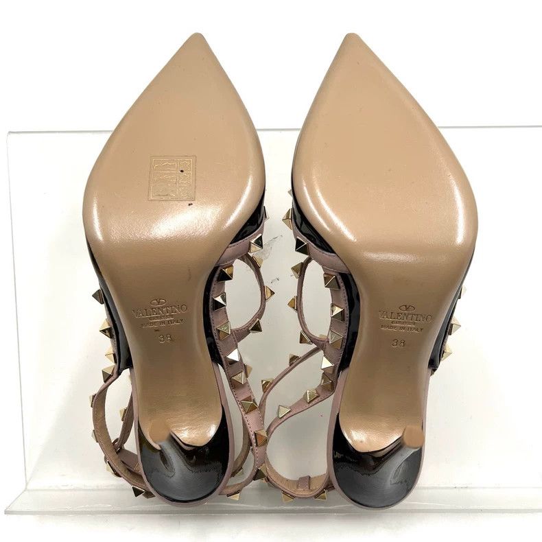 Valentino Valentino Black High Heels with Studs Size US 8 / IT 38 - 6 Thumbnail